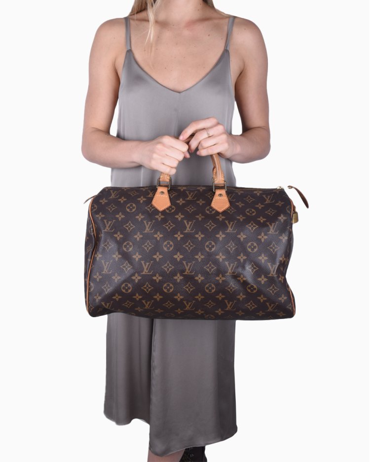 louis vuiton 40 ㌢ Bolsa Louis Vuitton Original Speedy 40 Monograma Feminina
